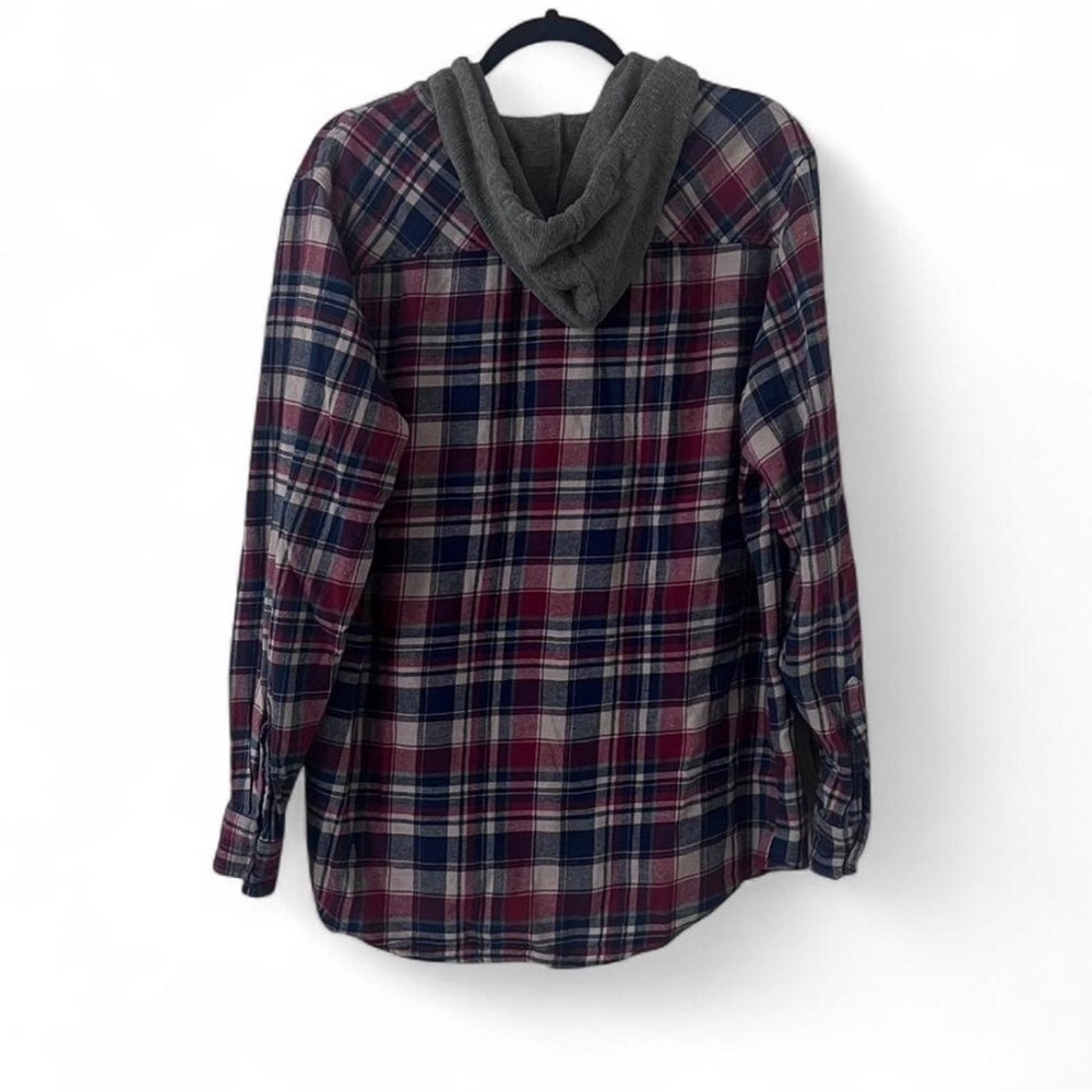 Union Bay Plaid Hooded Flannel Jacket - Picture 2 of 4